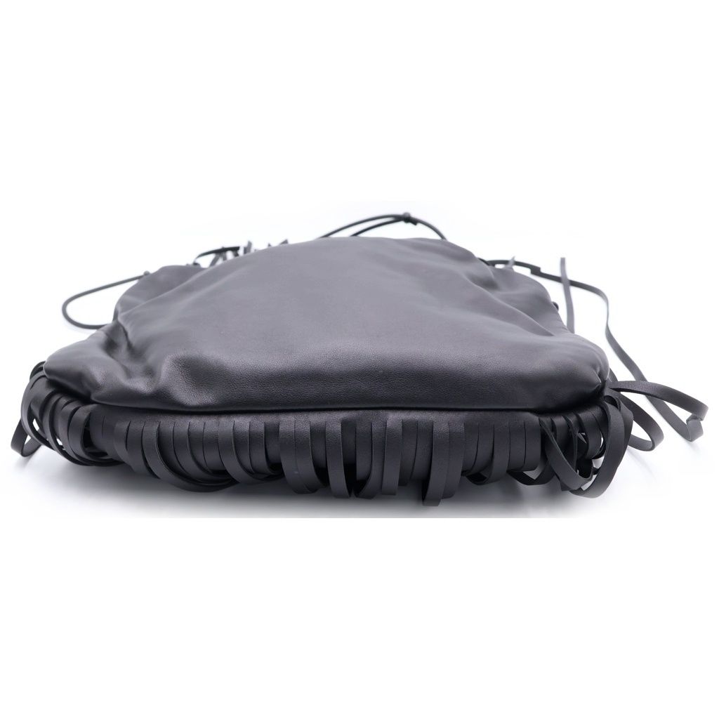 Bottega Veneta the Fringe Shoulder Leather Bag Black — view 4