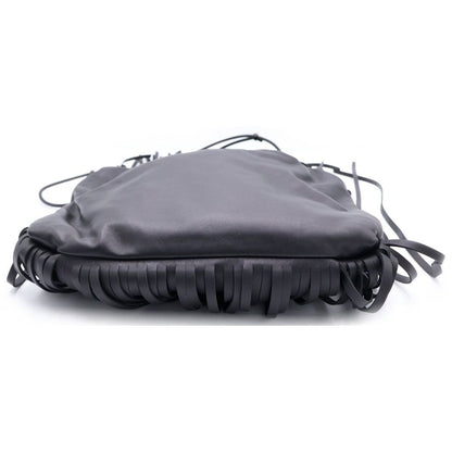 Bottega Veneta the Fringe Shoulder Leather Bag Black — view 4