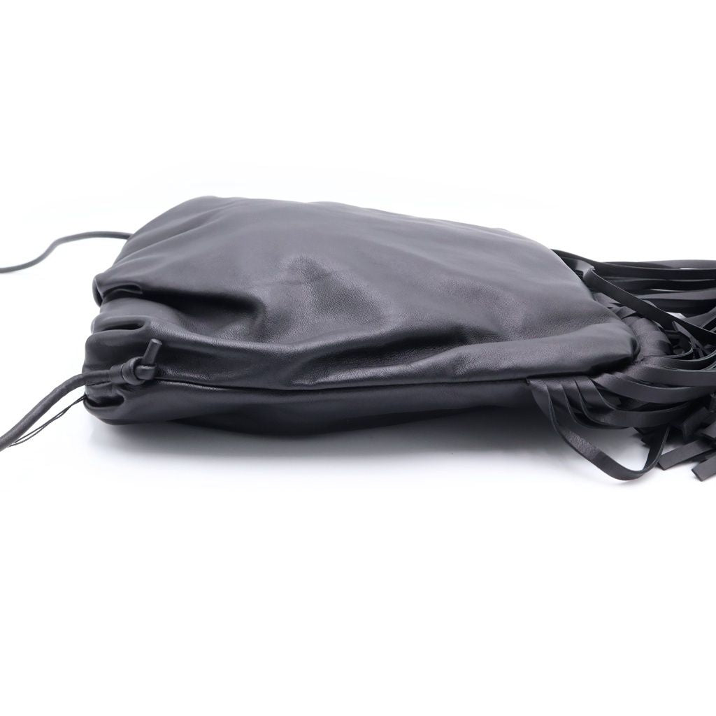 Bottega Veneta the Fringe Shoulder Leather Bag Black — view 3