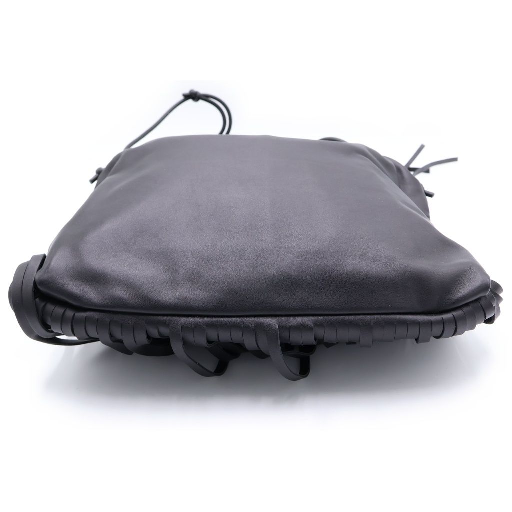 Bottega Veneta the Fringe Shoulder Leather Bag Black — view 4
