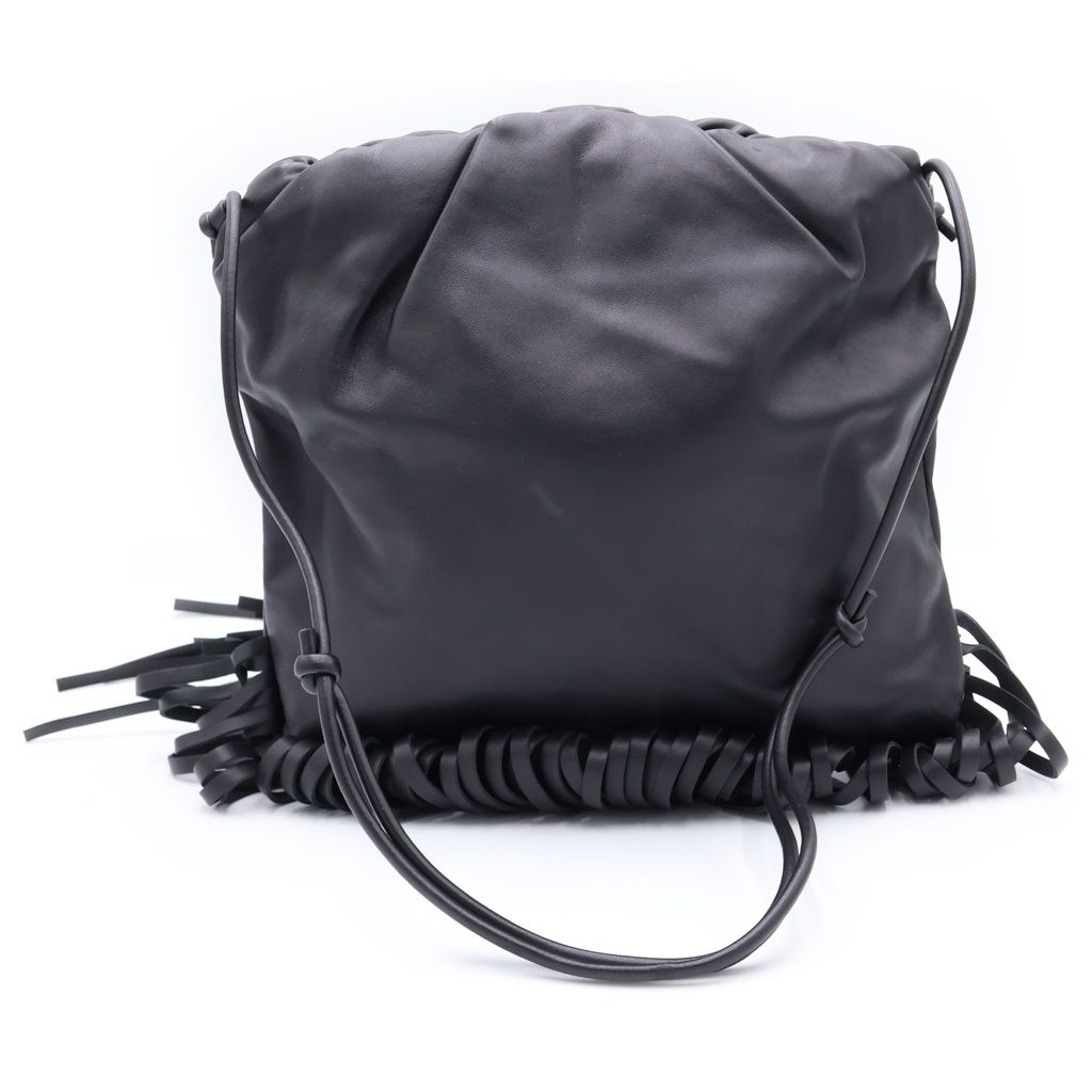 Bottega Veneta the Fringe Shoulder Leather Bag Black — view 2
