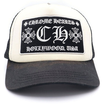 Chrome Hearts CH Trucker Cap CH Mesh Cap Hat Black White — view 4
