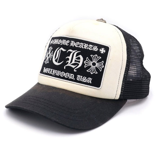 Chrome Hearts CH Trucker Cap CH Mesh Cap Hat Black White