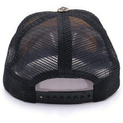 Chrome Hearts CH Trucker Cap CH Mesh Cap Hat Black White — view 2
