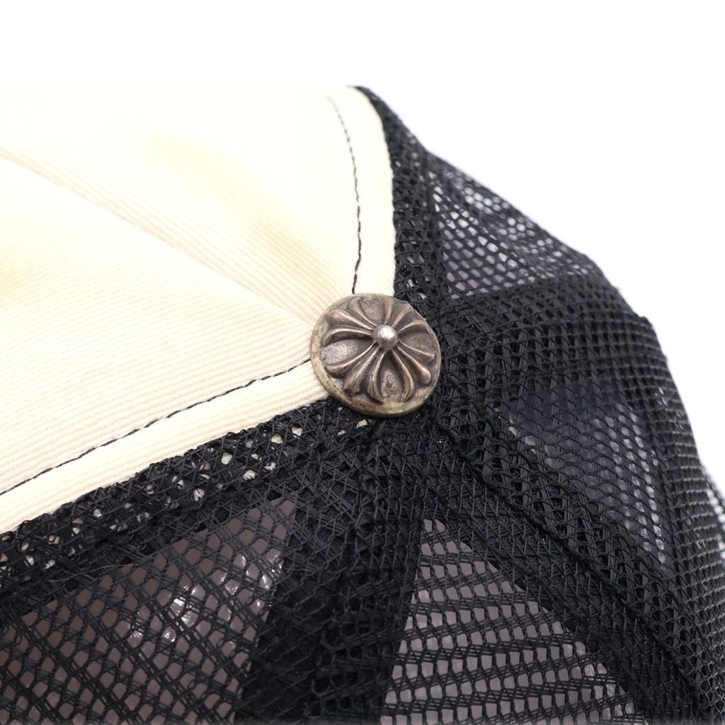 Chrome Hearts CH Trucker Cap CH Mesh Cap Hat Black White — view 6