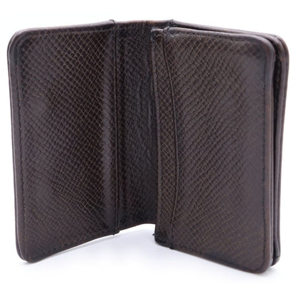 Chrome Hearts Crd Arch Logo Plate 3 Pockets Leather Card Case Brown — view 4
