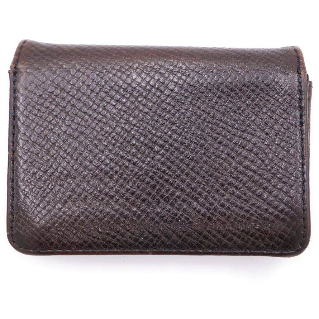 Chrome Hearts Crd Arch Logo Plate 3 Pockets Leather Card Case Brown — view 2