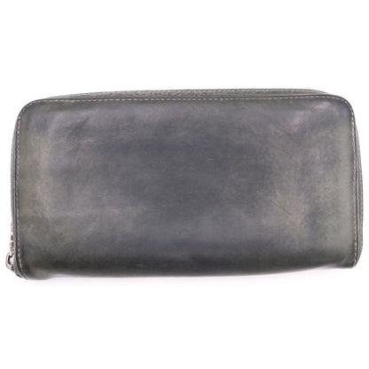Chrome Hearts Rec Zip 3 Cross Round Zip Leather Wallet Black — view 2