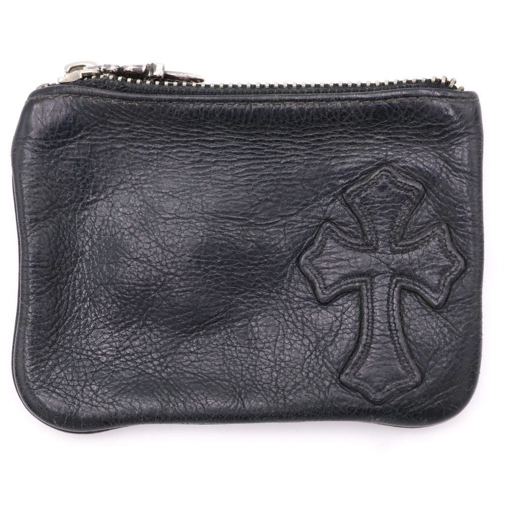Chrome Hearts Zpr Chng Purse Change Cross Patch Daga Zip Coin Case
