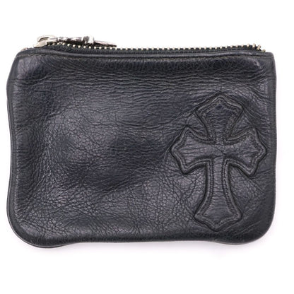 Chrome Hearts Zpr Chng Purse Change Cross Patch Daga Zip Coin Case