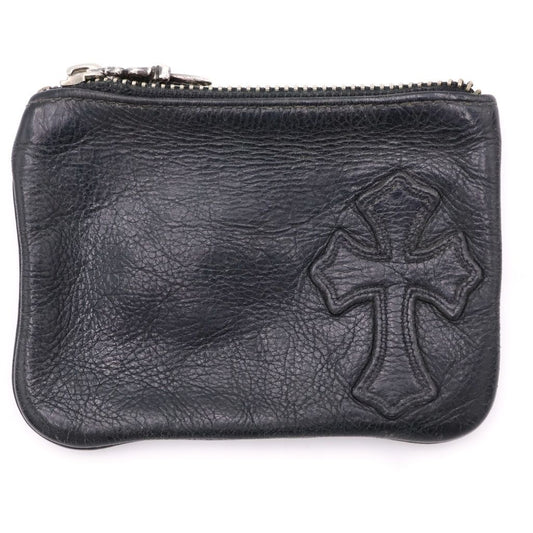 Chrome Hearts Zpr Chng Purse Change Cross Patch Daga Zip Coin Case