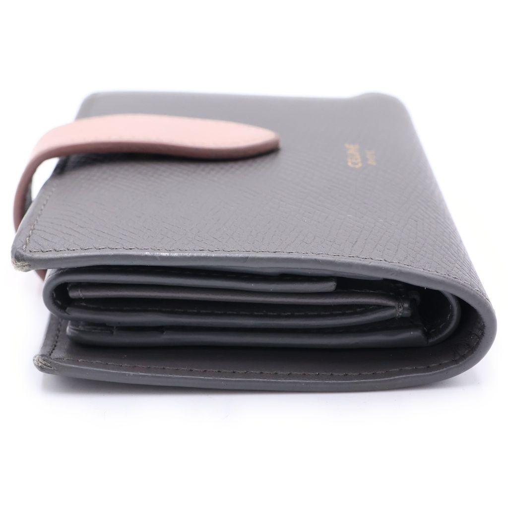 Celine Small Strap Wallet Bifold Gray — view 3