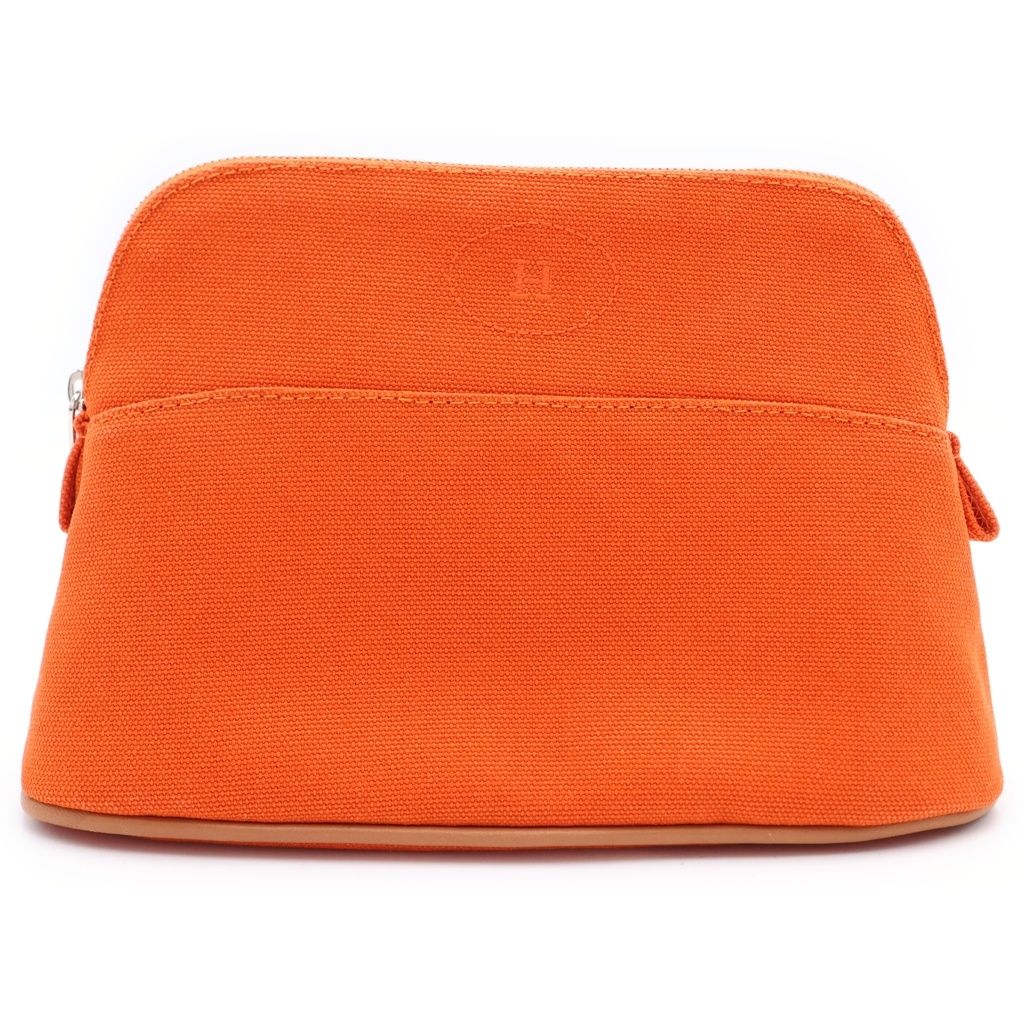 Hermes Bolide Pouch Mini Orange Canvas