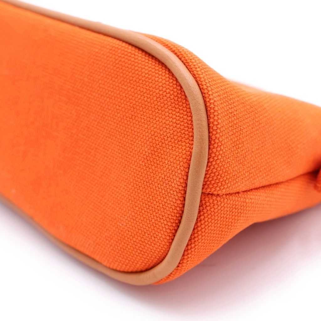 Hermes Bolide Pouch Mini Orange Canvas — view 6