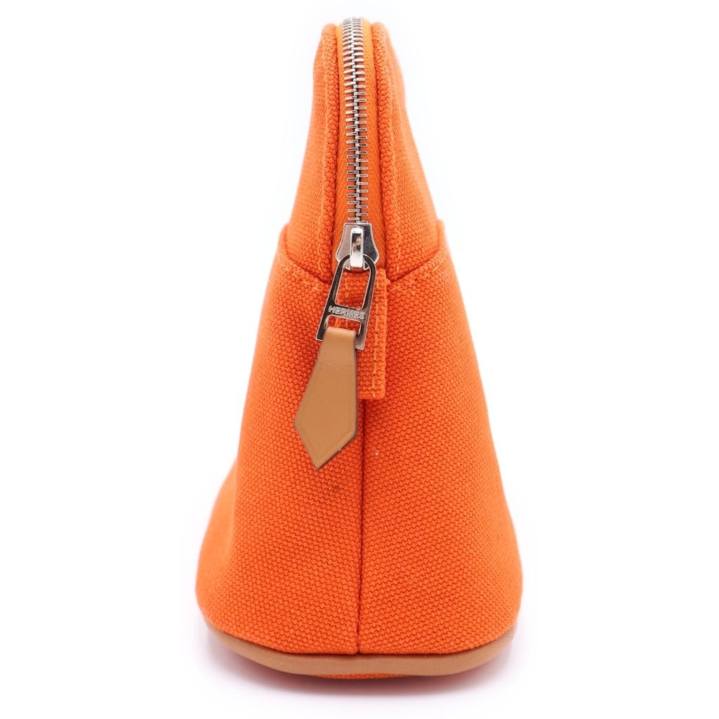 Hermes Bolide Pouch Mini Orange Canvas — view 3