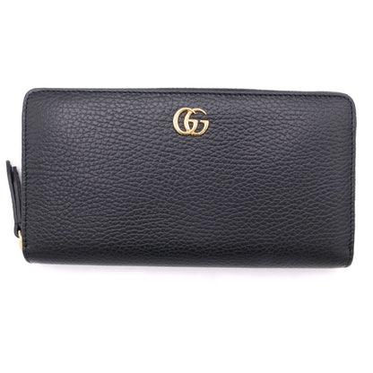Gucci GG Marmont Leather Zip Around Wallet Black
