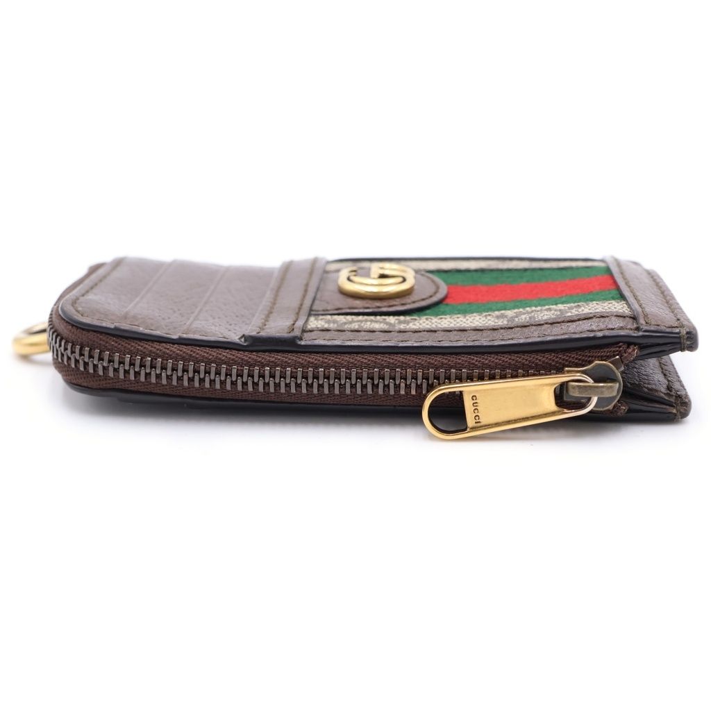 Gucci Ophidia GG Supreme Marmont Shoulder Card Case Brown Beige — view 3