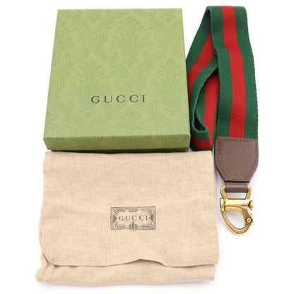 Gucci Ophidia GG Supreme Marmont Shoulder Card Case Brown Beige — view 6