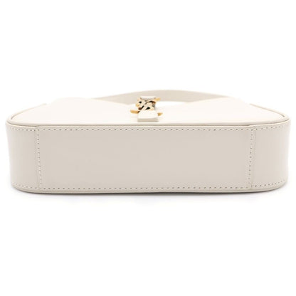 Saint Laurent Suncassette One Mini Shoulder Bag Ivory Leather Gold — view 4