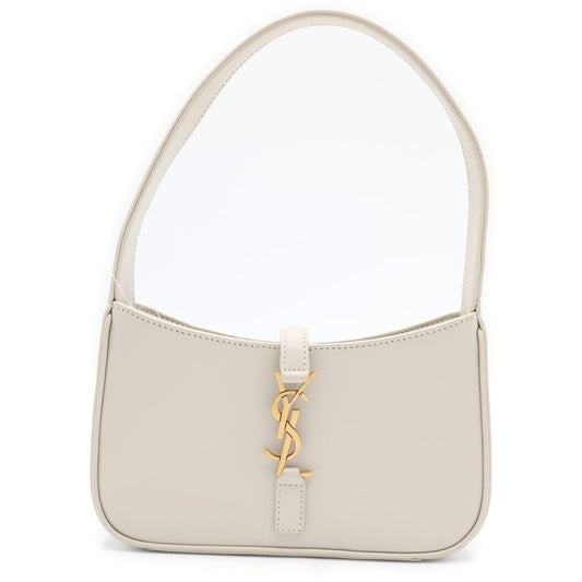 Saint Laurent Suncassette One Mini Shoulder Bag Ivory Leather Gold