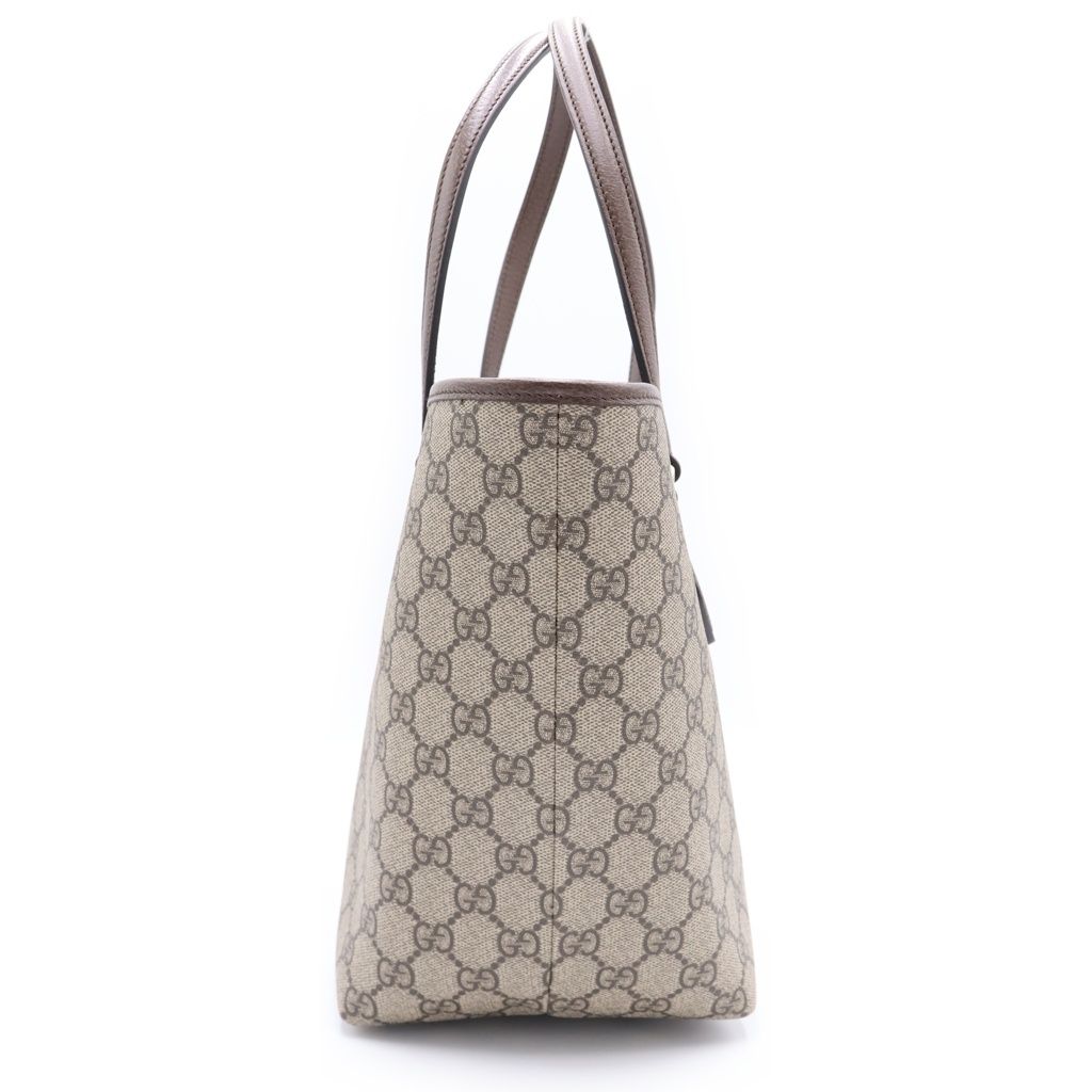 Gucci Ophidia Double Tote Brown Beige Leather Gold — view 3