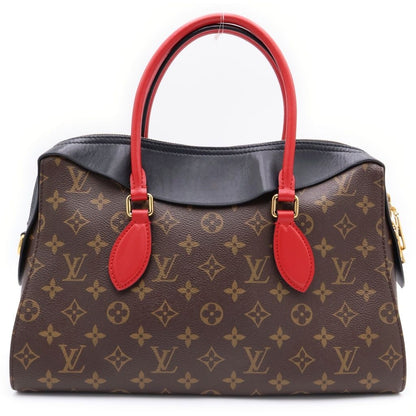 Louis Vuitton Monogram Roulis Tote 2-Way Shoulder Bag Black Red Brown Leather — view 2