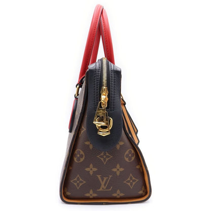 Louis Vuitton Monogram Roulis Tote 2-Way Shoulder Bag Black Red Brown Leather — view 3