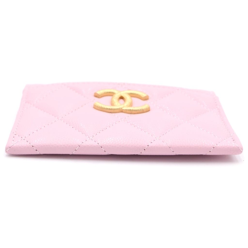 Chanel CC Logo Card Case Pink — view 4