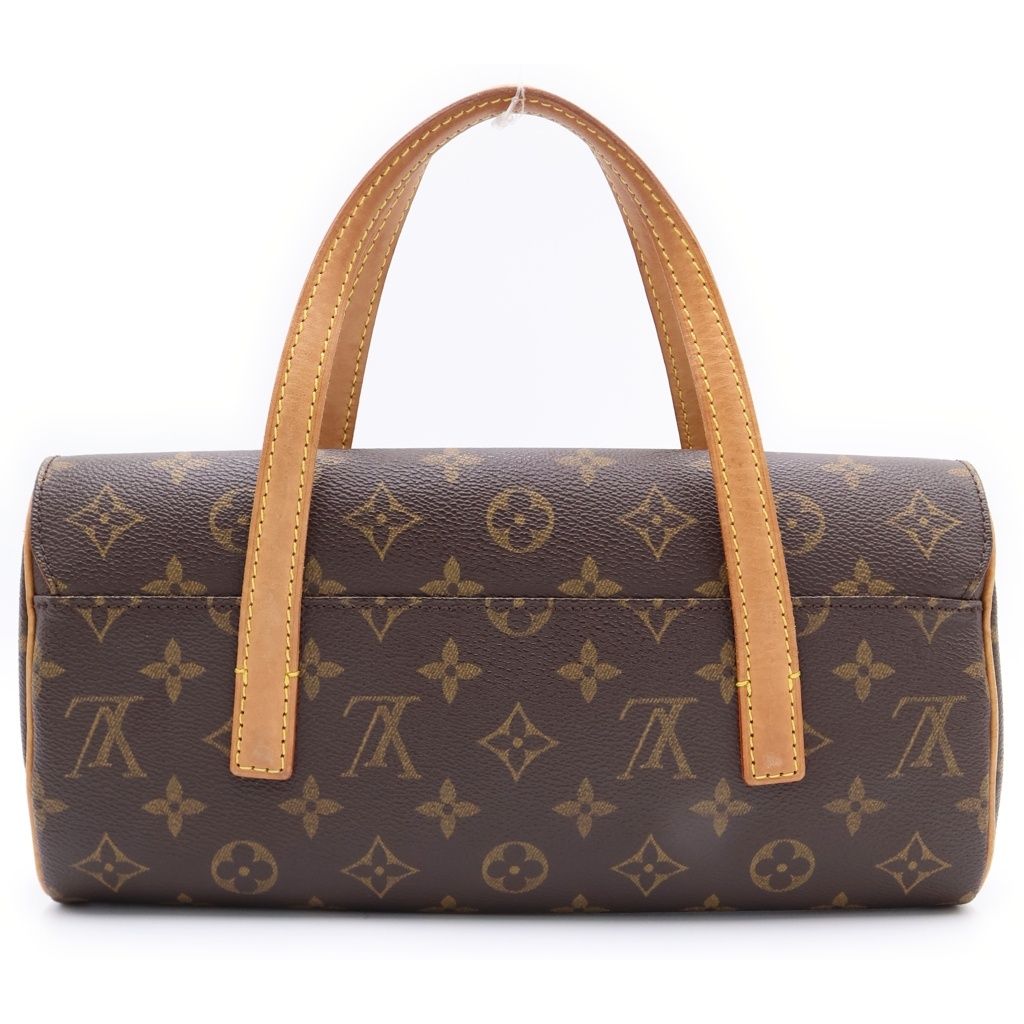 Louis Vuitton Monogram Sonatine Handbag Brown Leather Gold — view 2