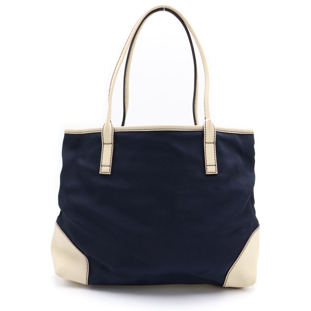 Gucci Marine Tote Navy White Leather Silver — view 2