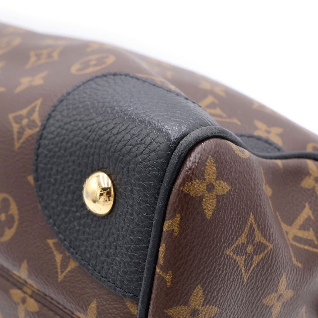 Louis Vuitton Monogram Macassar Retiro Handbag Brown Black Leather Gold — view 6