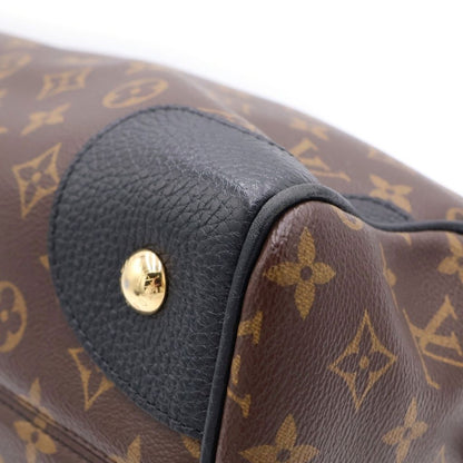Louis Vuitton Monogram Macassar Retiro Handbag Brown Black Leather Gold — view 6
