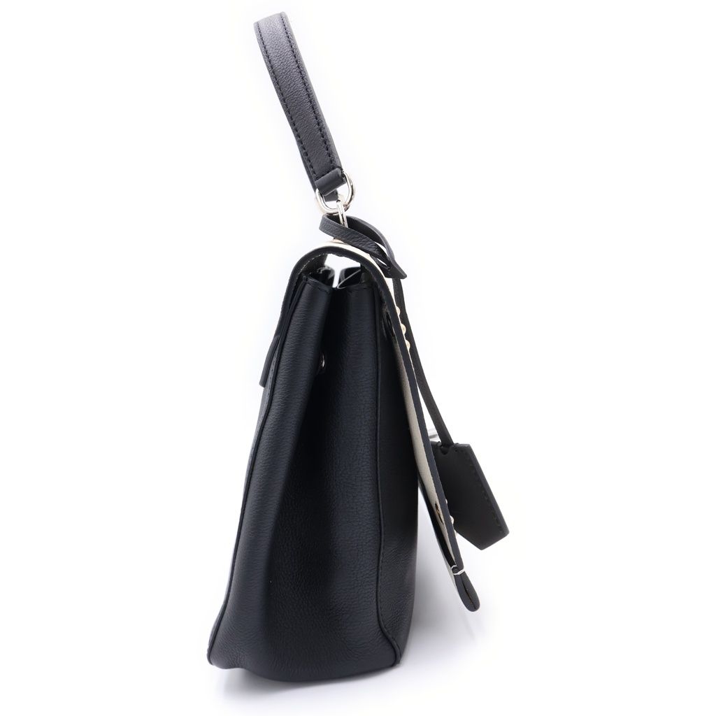 Louis Vuitton Lockme 2 Mechanical Lock Flower 2-Way Shoulder Bag White Black — view 3