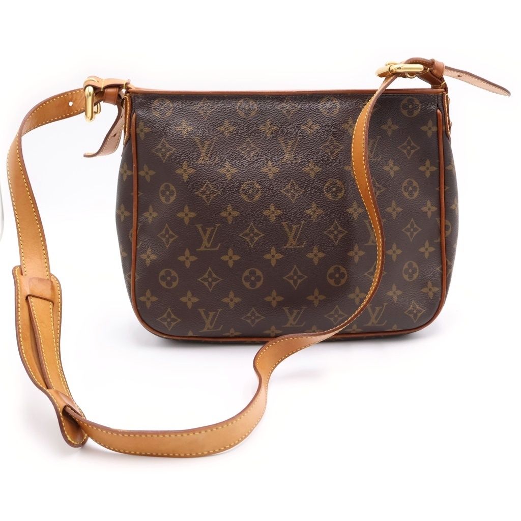 Louis Vuitton Monogram Hudson Shoulder Bag Brown Leather Gold — view 2