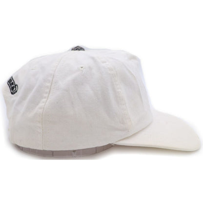 Chrome Hearts Vintage Vindaga Embroidered Tract Khaki Cap White — view 3