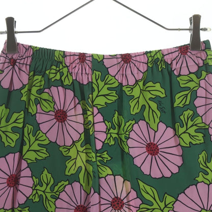 Gucci Ken Scott Floral Silk Short Zagak Flo Lal Total Pattern Shorts Green Pink — view 3