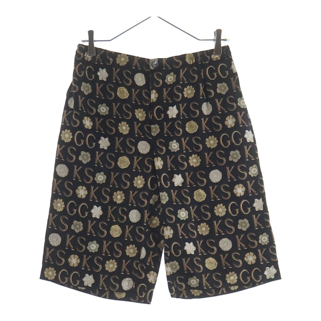 Gucci Ken Scott Silk Short Zagar Allover Print Shorts Black