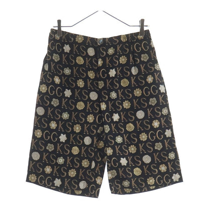 Gucci Ken Scott Silk Short Zagar Allover Print Shorts Black