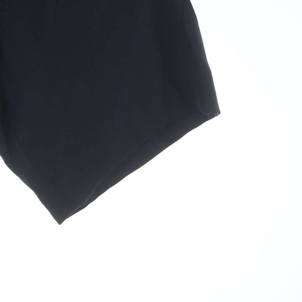 Balenciaga BB Logo All Over Pattern Silk Long Sleeve Shirt Black — view 5