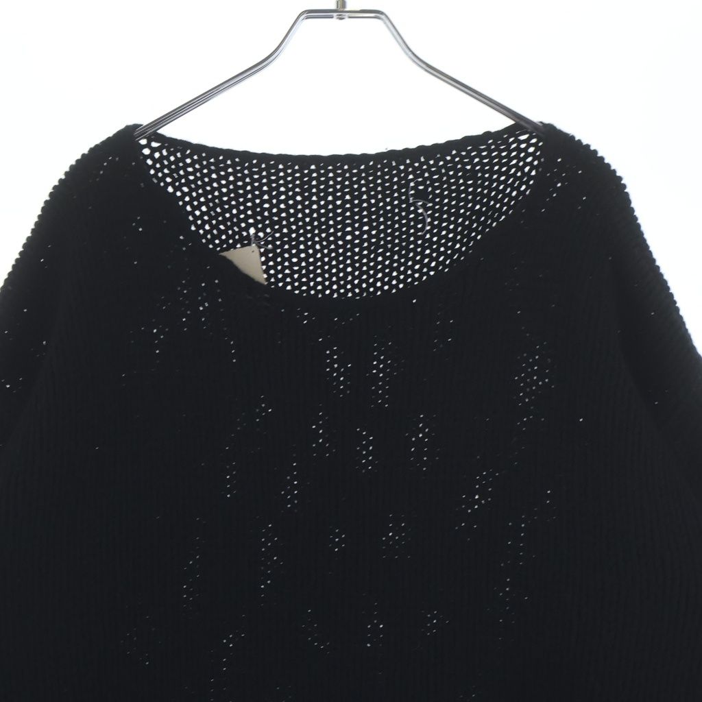 Chrome Hearts Cross Patch Cashmere Knit Sweater Black White — view 3