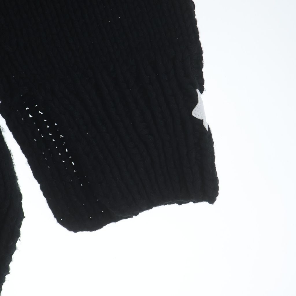 Chrome Hearts Cross Patch Cashmere Knit Sweater Black White — view 5