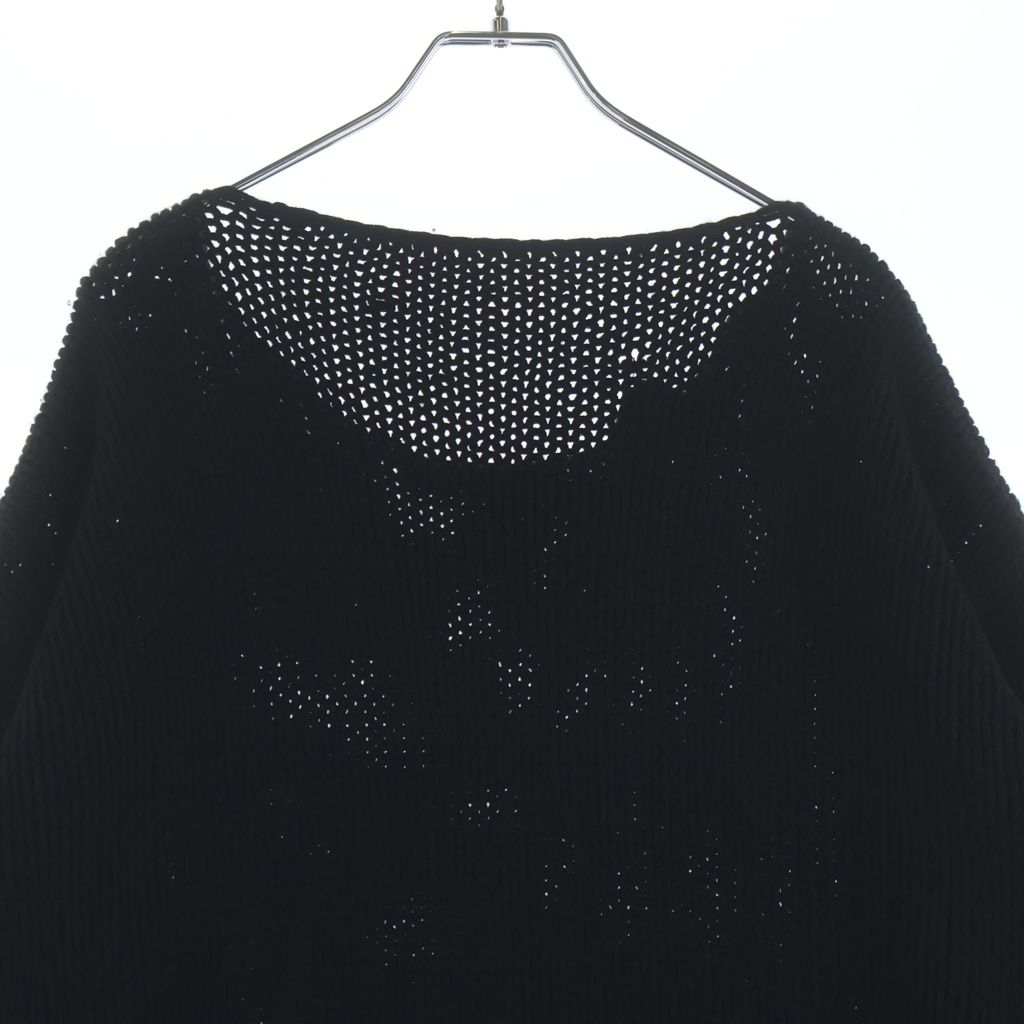 Chrome Hearts Cross Patch Cashmere Knit Sweater Black White — view 4