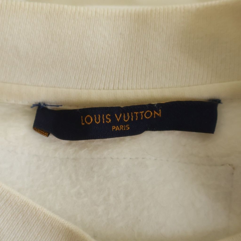 Louis Vuitton Flower Monogram Embroidery Sweatshirt White — view 6