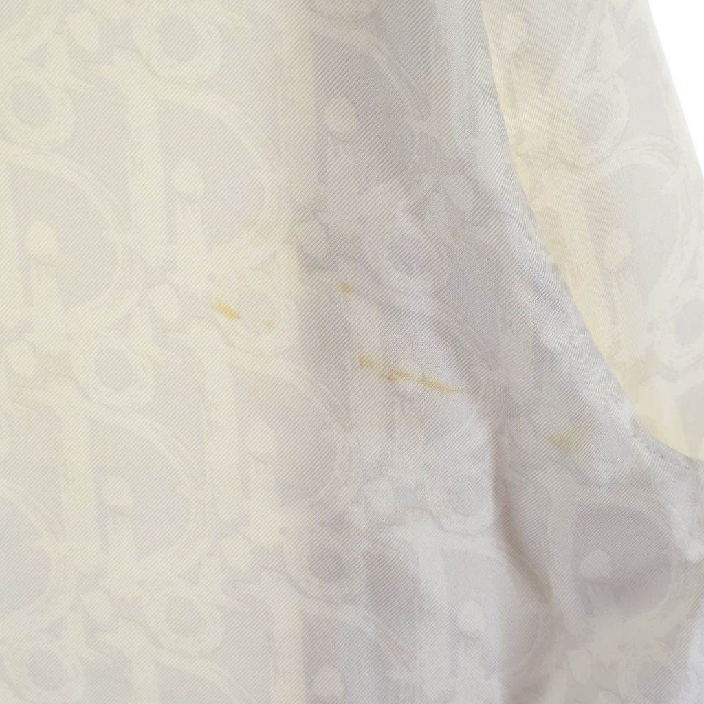 Dior Oak All Over Pattern Silk Long Sleeve Shirt White — view 6