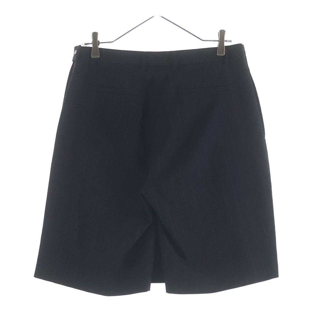 Gucci Pinstripe Wool Shorts Black Zaoos — view 2