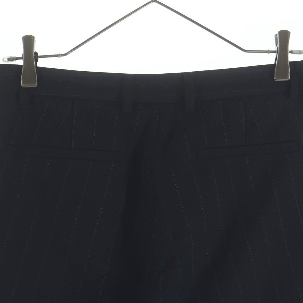 Gucci Pinstripe Wool Shorts Black Zaoos — view 4