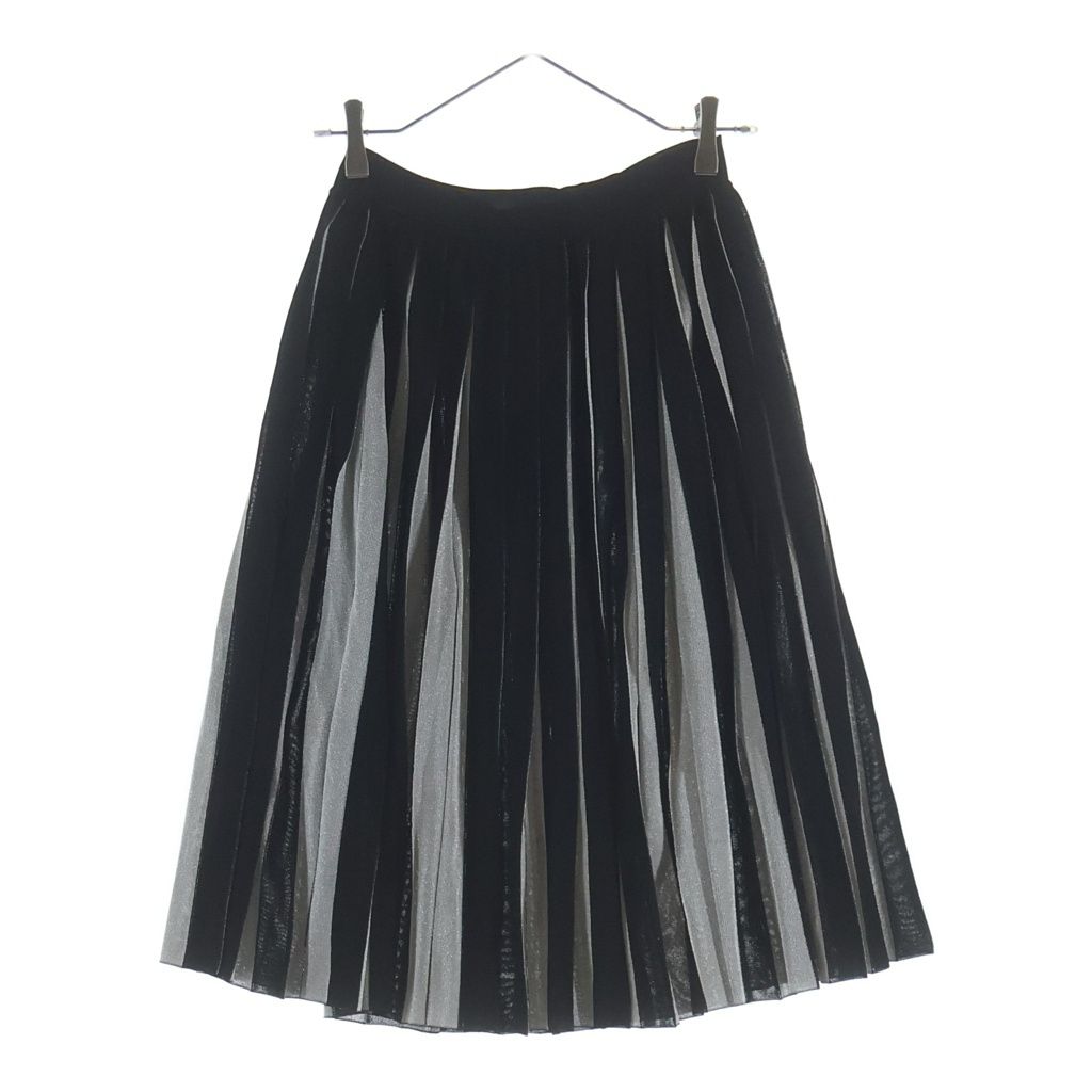 Gucci Pleated Knit Skirt Black