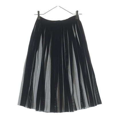 Gucci Pleated Knit Skirt Black