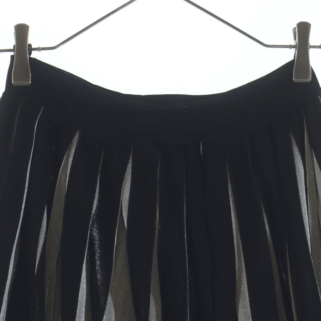 Gucci Pleated Knit Skirt Black — view 4