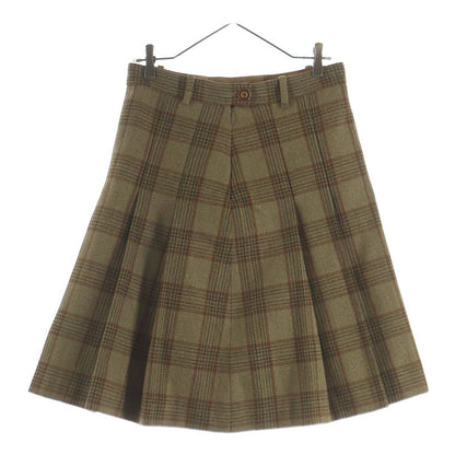 Gucci Check Pleated Skirt Beige — view 2
